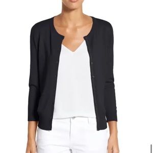 Halogen Three Quarter Sleeve Cardigan